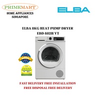 ELBA 8KG EBD 882H VT HEAT PUMP DRYER *MADE IN EUROPE* FREE DELIVERY FREE INSTALL AND DISPOSE - 2 YEA