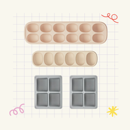 Moyuum ซิลิโคนใส่อาหารรูปไข่ Double - Sealed Silicone Multi Cube