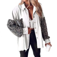 Sequin Stitching Classy Cardigan Jacket
