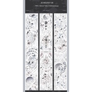 Jianwu 60mm * 1000cm cổ điển Mặt Trăng bị hỏng huyền thoại phong cảnh hoa Vật liệu cắt dán băng dính