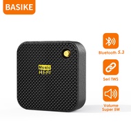 BASIKE Speaker Bluetooth 5.3 Bass Aktif Polytron Karaoke Mendukung Kartu Tf Pemutaran Usb Pemutaran Multi-Mode
