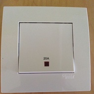 SCHNEIDER 20AMP 1 GANG DOUBLE POLE SWITCH