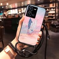 Softcase Glass + Tali Vivo Y35 Y22 Y02S Y16 2022 TERBARU | Case HP Vivo Vivo Y35 Y22 Y02S Y16 2022 |
