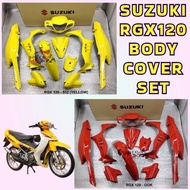 SUZUKI RGX 120 RGX120 BODY COVER SET COLOUR PARTS BODY KIT M-MATE ( OOK-RED / YELLOW )
