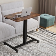 Height Adjustable Laptop Table 71CM Small Desk Mobile Standing Table Lectern Easy Assembly Wheeled