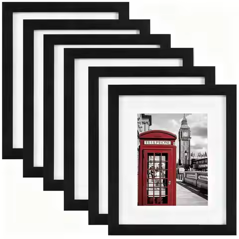 6Pcs Wooden Photo Frames for Picture Wall 11x14inch Wood Picture Frame Stand for Pictures Photo Deco