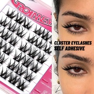 Groinneya False Eyelashes Eyelash Extension Cluster Self-Adhesive