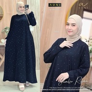 PROMO Jumbo Risma Maxi dress wanita gamis muslim diana denim premium