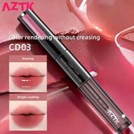 2-In-1 Matte Lipstick & Lip Gloss, Long-Lasting, Non-Stick, Hydrating, CD03