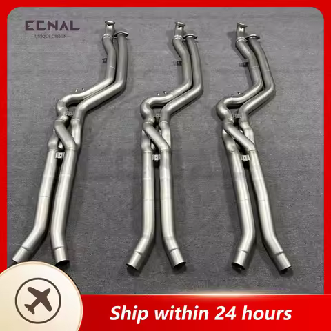 Ecnal Exhaust Mid Pipe for BMW G80 M3 G82 M4 G87 M2 S58 3.0T Z-Pipe Design 76mm/3inches SS304 Sport 