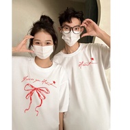 3543543COD [220g Pure Cotton Combed Tight] Heavy ins Printed Short-Sleeved T-Shirt American oversize