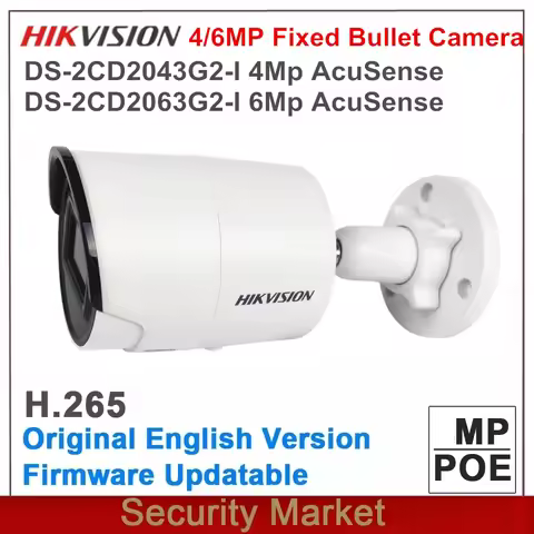 Original Hikvision English DS-2CD2063G2-I 6Mp And DS-2CD2043G2-I 4MP Network IP Bullet IR POE Camera