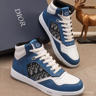 2024Dior botas B27 Men's Casual Fashion Sports Board Shoes High-Top Men's Shoes tenis QZJF