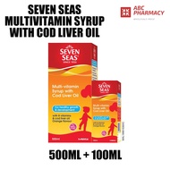 SEVEN SEAS Multivitamin Syrup With Cod Liver Oil For BABIES&amp;KIDS 500+100ml(SET)(EXP09/25)/100ml(EXP12/25)