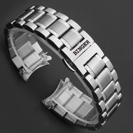 #瑞士宾格手表带 Men Mechanical Automatic Watch Chain Solid Stainless Steel Stainless Steel Butterfly Buckle