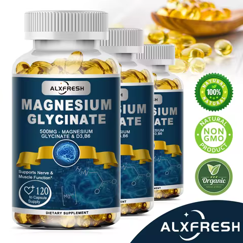 Magnesium Glycinate Supplement Zinc,Vitamin D3 B6, Support Muscle & Nervous, Immune System Tiredness