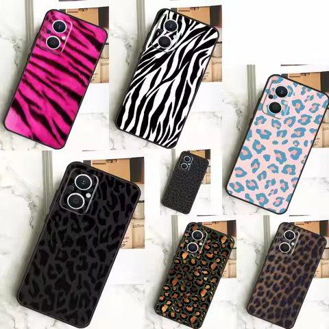 Tiger Zebra Leopard Print Case For OPPO Reno 10 Pro 11 F 4 5 6 7 8 Lite 4Z 5Z 8T OPPO Find X5 X2 X3 