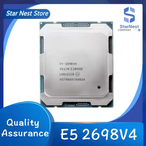 Xeon E5 2698 V4 CPU Processore 20-Core 40-Thread 2.2GHz 135W SR2JW LGA 2011-3
