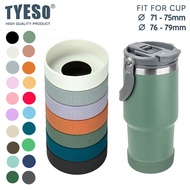 TYESO Silicone Coaster Anti-Slip Boot Bottom Accessories Tumbler Rubber Cover Cup Holder Thermos Cup