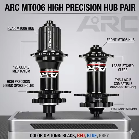 ARC MT006 MTB Hub 28H 32H 36H Compatible with 8 9 10 11 Speed Cassette 120 Clicks Precision Thru Axl