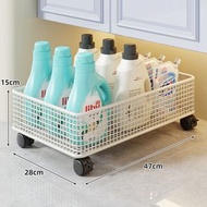 全城熱賣 - 衛生間置物架 廁所浴室櫃下洗衣機旁多功能放洗衣液可移動收納架子