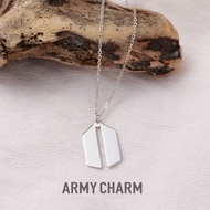 Army Necklace Army Charm Necklace Army Logo Necklace