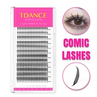 TDANCE Comic Spire Lashes Feather Shape Manga False Lashes Anime Lashes Natural Lightweight Individu
