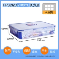 Lock lock Tupperware separated seal lunch box lunch box rectangle fridge microwave lunch box plastic