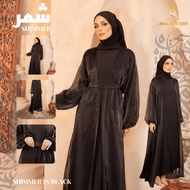 Shimmer Abaya in Black