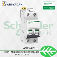 A9F74206 - MCB Schneider IC60N 2P 6A C curve