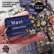 SQ BATIK Luggage Tag / Bag Tag / Keychain - EXCLUSIVELY ONLY FOR SIA / SQ Cabin Crew & Tech Crew (OR