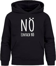 Children's Hoodie Statement Hoodie Nö Einfach Nö Boys Motif Saying Funny Boys Gifts