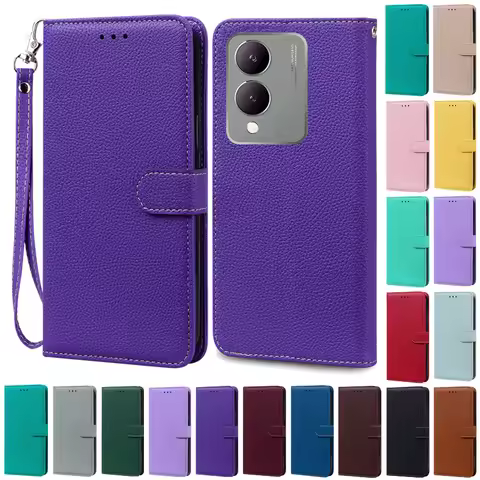 For Vivo Y17S Case Leather Wallet Flip Case For Vivo Y17S Cover Coque Fundas For Vivo Y17S VivoY17S 