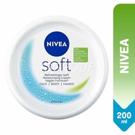 NIVEA Soft Cream / Refreshing Moisturising Cream Face Body Hands, 200ml