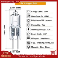 G4 Bulb,20 Pack Halogen G4 12V 20W with G4 Bi-Pin Base,High Output G4 Light Bulb 12V 300LM for Cabin