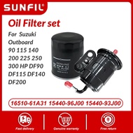 16510-61A31   15440-96J00   15440-93J00   filter set for Suzuki Outboard 90 115 140 200 225 250 300 