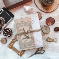 Junk Journal Kit Set (Flower Theme) | Shinjodu | Journal | Sticker | Paper Ephemera