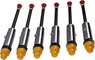 FridayParts 6 PCS Fuel Injector Nozzle 4W-7017 4W7017 Compatible for Caterpillar CAT Engine 3406B 33