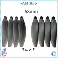 AMBER Folding Propeller Blades, 58mm/66mm Black Remote Control Drone Parts, Universal Plastic Quadco