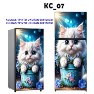 1-DOOR FRIDGE STICKER, 2-DOOR FRIDGE STICKER KC07