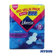 Libresse Pad Maxi Wing 28cm (14's x 3 packs)