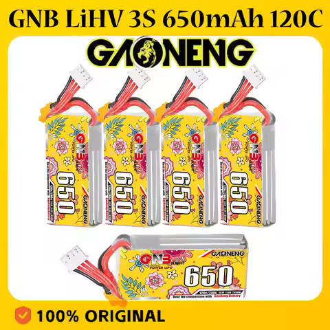 GNB LiHV 3S 650mAh 120C/240C 11.4V Lipo Battery XT30 Plug for Freestyle Drone Cinewhoop RC Car Boat 