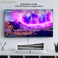 tweettwehhuj Horizontal Stand Holder For PS5 Slim Accessories Playstation 5 Disc Version Digital Edition Base sg