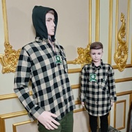 KEMEJA FLANNEL HOODIE SHIRT FLANNEL SHIRT FOR MEN AND WOMEN JUMBO FLANNEL SHIRT CHILDREN'S FLANNEL S