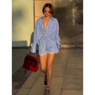 Huong BOUTIQUE BSQS04 striped shorts