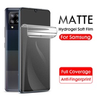 Matte Frosted Film Full Cover Soft Hydrogel For Samsung Galaxy A14 A54 A74 A13 A33 A53 A73 S23 S22 S20 S10 S9 S8 A02s A03s A20s A10s A11 A22 A31 A51 A71 A32 A50s A30s A52s Note 20 Ultra 10 9 8 Plus S7 edge M30s M51 M52 M53