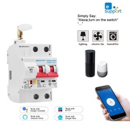 ewelink app 2P WiFi circuit breaker Smart switch din rail switch overload short circuit protection