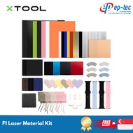 xTool F1 Material Explore Kit 137pcs Laser Engraver Accessories acrylic, plywood, leather, paper etc