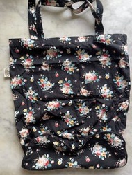 NaRaYa黑色碎花可摺疊環保袋