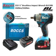 BOCCS 21V CORDLESS 1/2" IMPACT WRENCH BLE18B WITH BRUSLESS MOTOR 350Nm BLE18 ABR